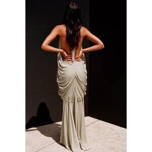 ZARA LIMITED EDITION VOLUMINOUS HALTERNECK MAXI DRESS